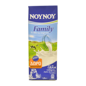 Γάλα πλήρες Νουνού Family 1 λίτρο