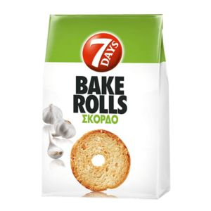 Bake Rolls με γεύση σκόρδο 7Days