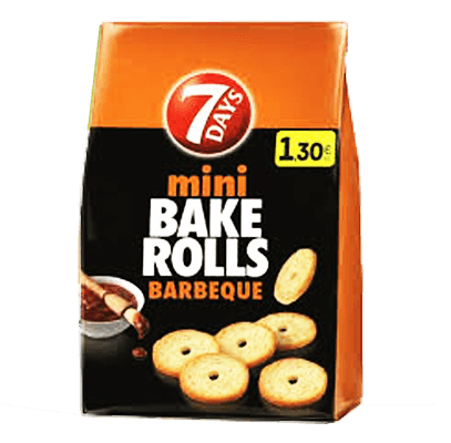 Bake rolls με γεύση μπάρμπεκιου 7Days