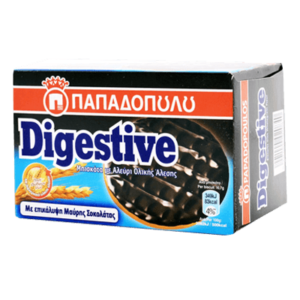 Μπισκότα Digestive με μαύρη σοκολάτα Παπαδόπουλου