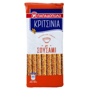 Κριτσίνια με σουσάμι Παπαδοπουλου 130 γραμ.