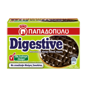 Digestive Ολικής με Επικαλυψης Μαύρης Σοκολάτας