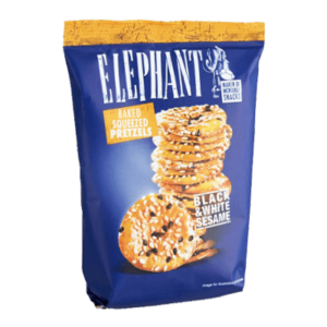 Elephant Pretzel με Μαύρο και Ασπρο Σησάμι
